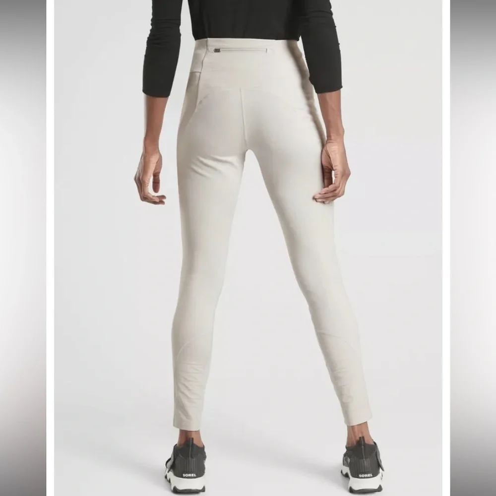 ATHLETA PEAK HYBRID FLEECE TIGHT WITH QUILTED PANELING SUPER SOFT ATHLETIC WEAR - Picture 3 of 14